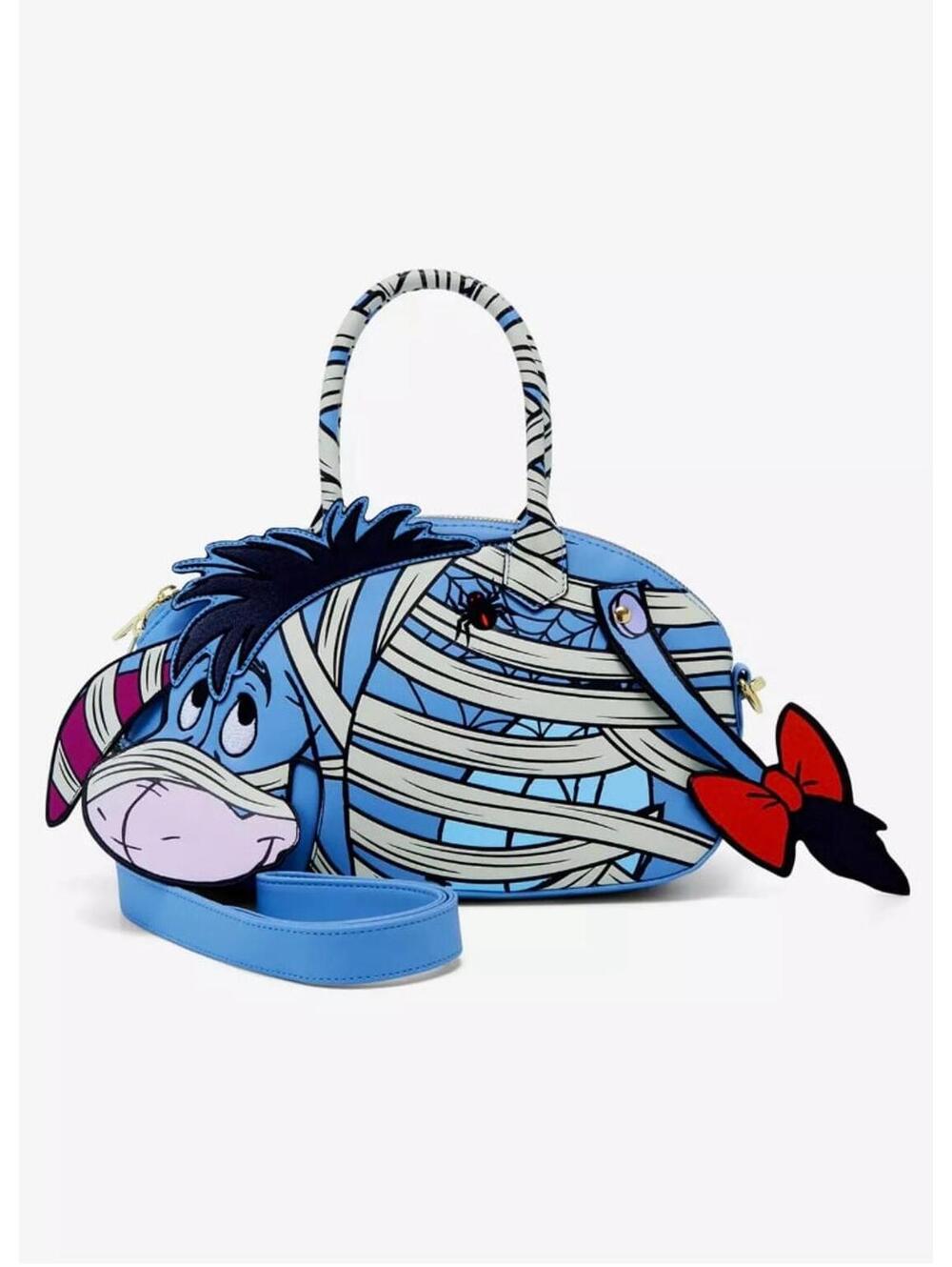 Loungefly Disney Pooh Mummy Eeyore Figural GITD Crossbody
